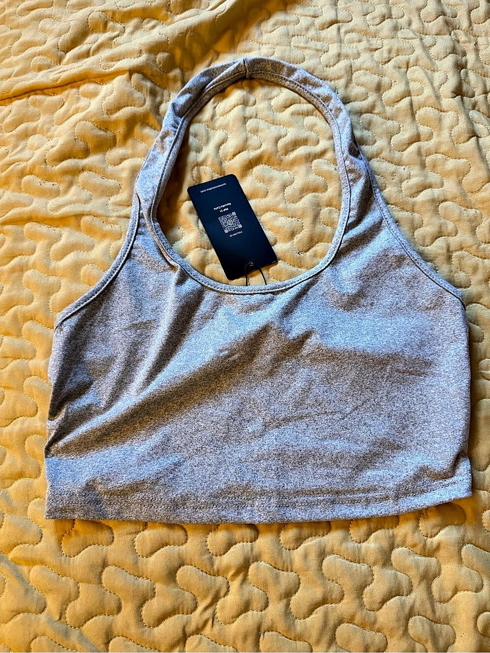Sumwon Cropped Tank in Gray Size Medium NWT